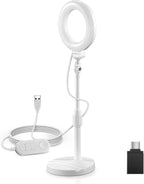 10.5" Desk Ring Light with Stands Phone Holders (2 Pack)