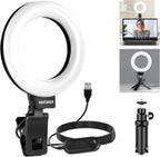 10.5" Desk Ring Light with Stands Phone Holders (2 Pack)