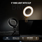 10.5" Desk Ring Light with Stands Phone Holders (2 Pack)