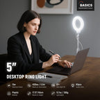 10.5" Desk Ring Light with Stands Phone Holders (2 Pack)