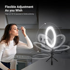 10.5" Desk Ring Light with Stands Phone Holders (2 Pack)