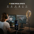 10.5" Desk Ring Light with Stands Phone Holders (2 Pack)