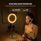 10.5" Desk Ring Light with Stands Phone Holders (2 Pack)