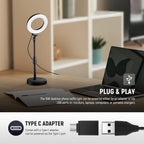 10.5" Desk Ring Light with Stands Phone Holders (2 Pack)