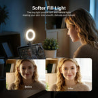 10.5" Desk Ring Light with Stands Phone Holders (2 Pack)