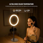 10.5" Desk Ring Light with Stands Phone Holders (2 Pack)
