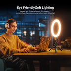10.5" Desk Ring Light with Stands Phone Holders (2 Pack)