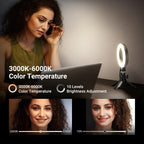 10.5" Desk Ring Light with Stands Phone Holders (2 Pack)