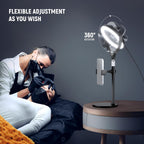 10.5" Desk Ring Light with Stands Phone Holders (2 Pack)