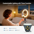 10.5" Desk Ring Light with Stands Phone Holders (2 Pack)