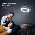 10.5" Desk Ring Light with Stands Phone Holders (2 Pack)