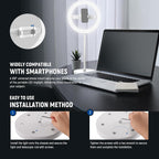 10.5" Desk Ring Light with Stands Phone Holders (2 Pack)