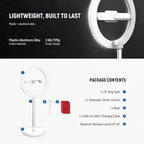 10.5" Desk Ring Light with Stands Phone Holders (2 Pack)