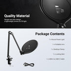 10.5" Streaming Key Lighting -6500K 15W Full Screen (2 Pack)