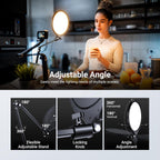 10.5" Streaming Key Lighting -6500K 15W Full Screen (2 Pack)