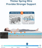 10.6 Inch Mattress Medium Firm Hybrid with Memory
