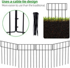 10.8 Feet-Garden Fence 10 Panels 17in H X