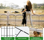 10.8 Feet-Garden Fence 10 Panels 17in H X