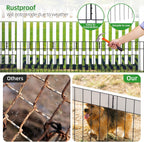 10.8 Feet-Garden Fence 10 Panels 17in H X