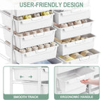 10-Drawer Craft Organiser Trolley Cart Mobile Rolling Diy