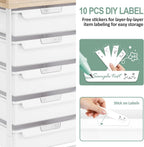10-Drawer Craft Organiser Trolley Cart Mobile Rolling Diy