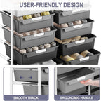 10-Drawer Craft Organiser Trolley Cart Mobile Rolling Diy