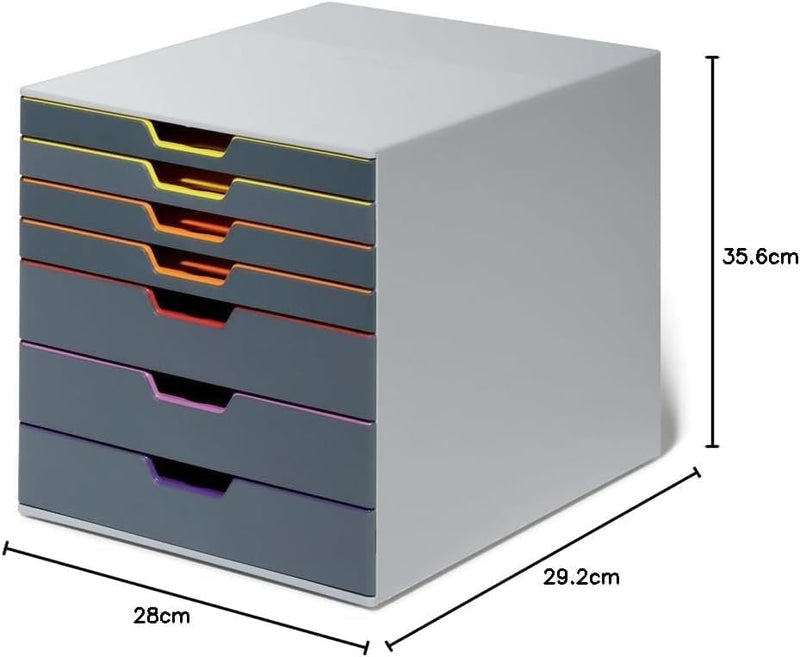 10 Drawer Unit Desktop Set with 10 Colour