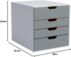 10 Drawer Unit Desktop Set with 10 Colour