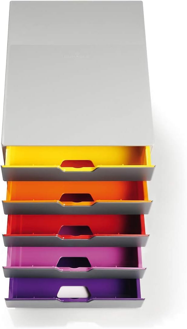 10 Drawer Unit Desktop Set with 10 Colour
