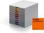 10 Drawer Unit Desktop Set with 10 Colour