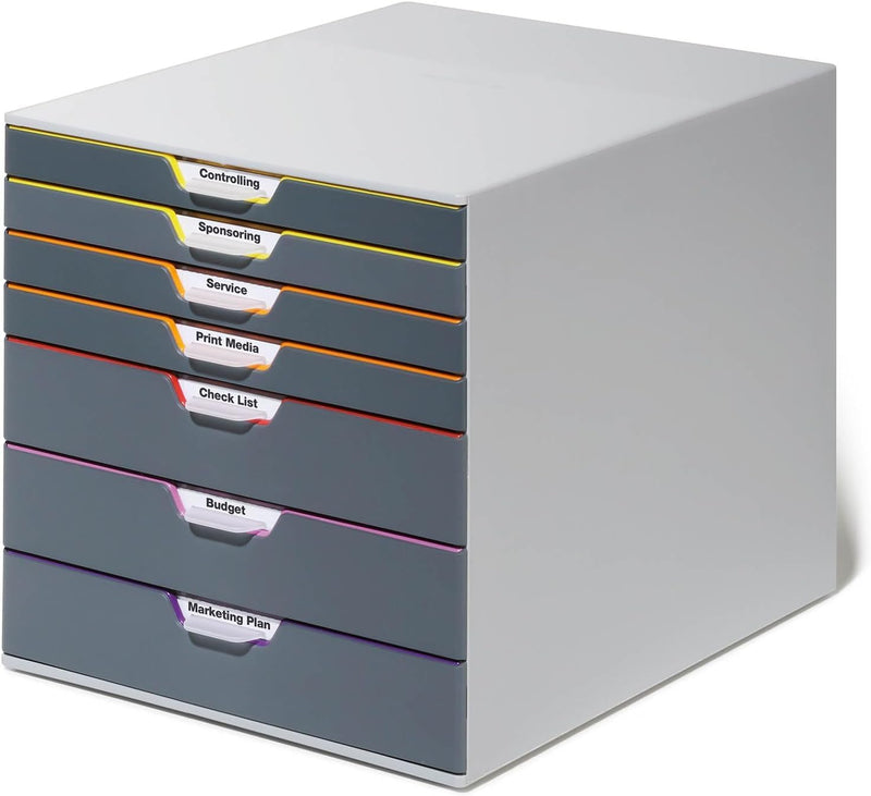 10 Drawer Unit Desktop Set with 10 Colour