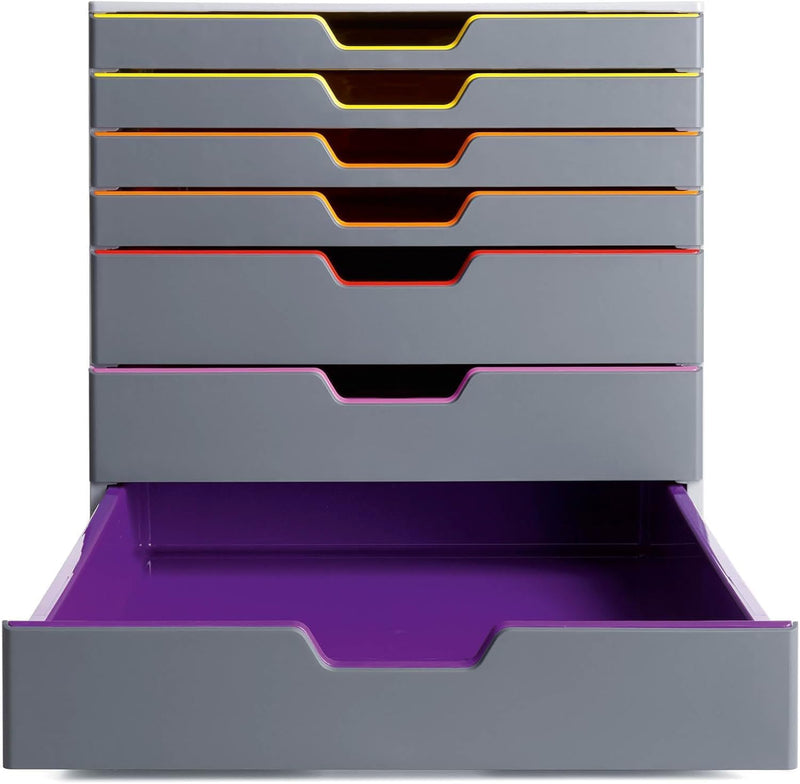 10 Drawer Unit Desktop Set with 10 Colour