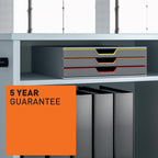 10 Drawer Unit Desktop Set with 10 Colour