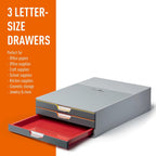 10 Drawer Unit Desktop Set with 10 Colour