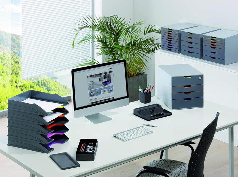 10 Drawer Unit Desktop Set with 10 Colour