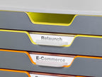 10 Drawer Unit Desktop Set with 10 Colour