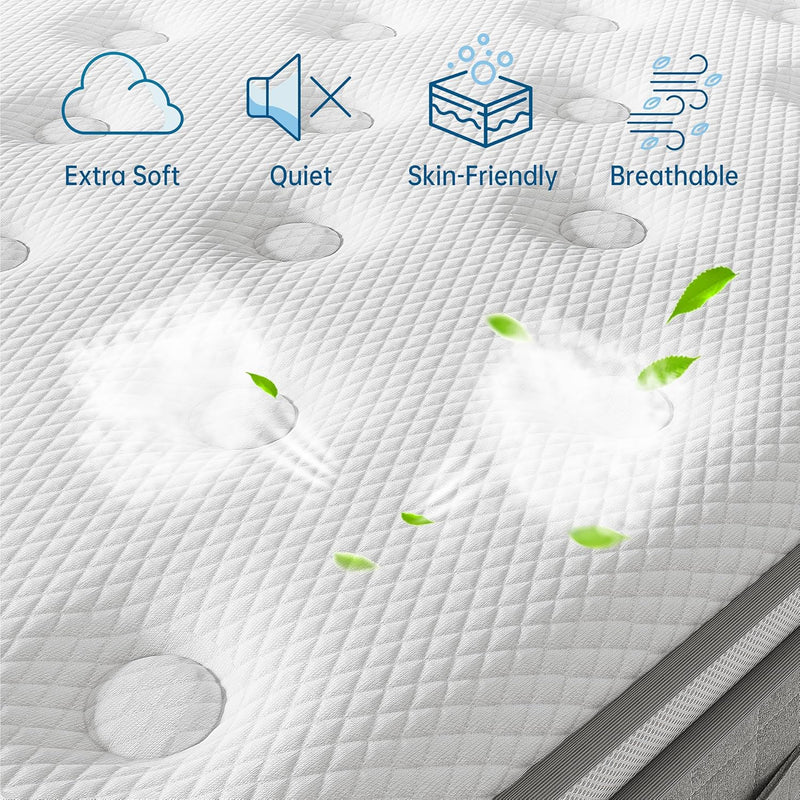 Mattress Medium Firm 7-Zone Support Hybrid