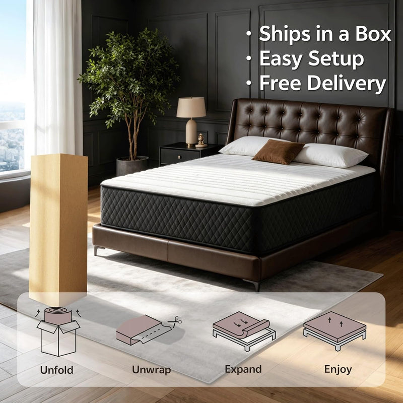 Mattresses 7-Zone Hybrid Bed Memory Foam