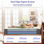 10 Inch Mattresses 7-Zone Hybrid Bed Memory Foam