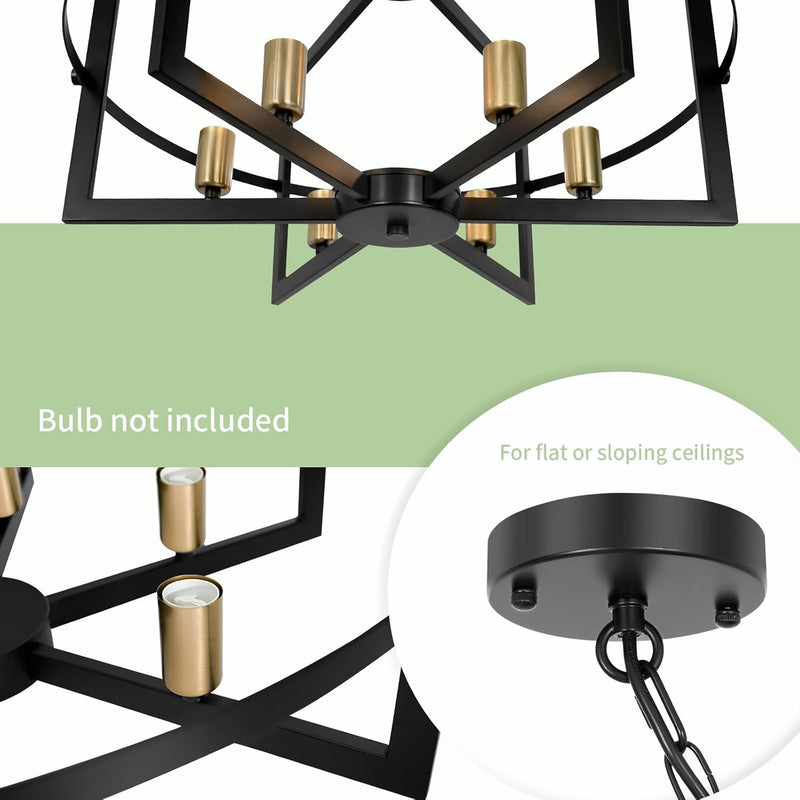 10-Light Wagon Wheel Chandelier Industrial Farmhouse Round Pendant