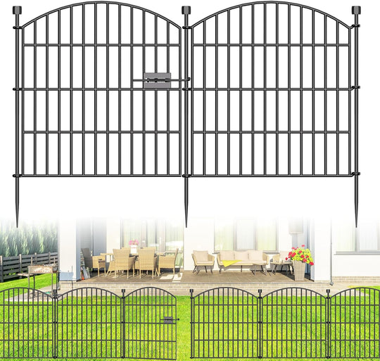 10 Panel No Dig Decorative Garden Fence