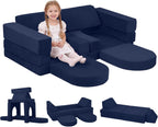 10-Piece Kids Play Sofa Modular Glow Couch Dinosaur