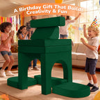 10-Piece Kids Play Sofa Modular Glow Couch Dinosaur