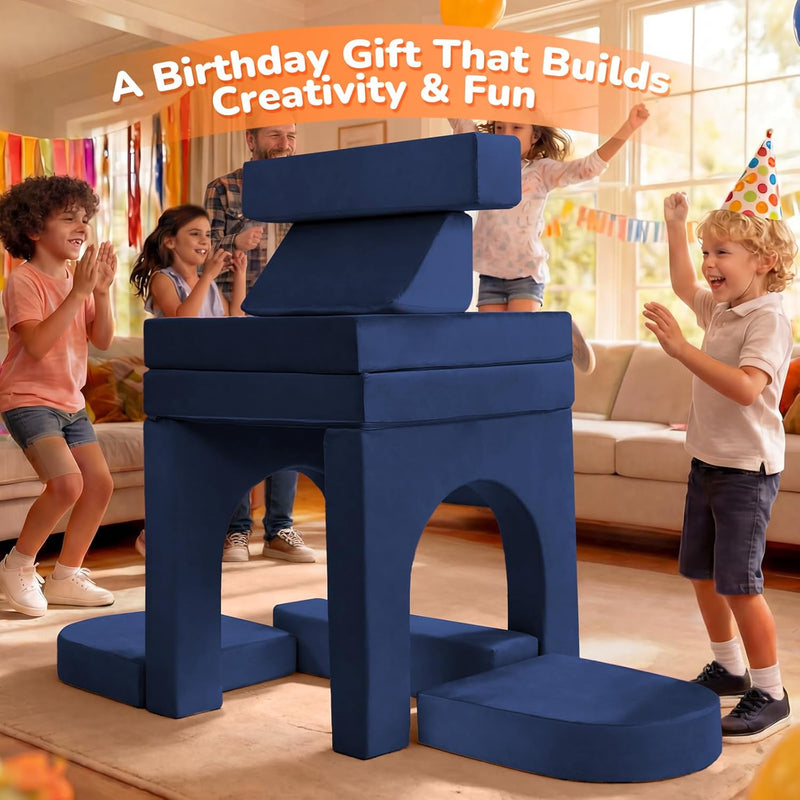 10-Piece Kids Play Sofa Modular Glow Couch Dinosaur
