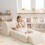 10-Piece Kids Play Sofa Modular Glow Couch Dinosaur