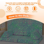 10-Piece Kids Play Sofa Modular Glow Couch Dinosaur