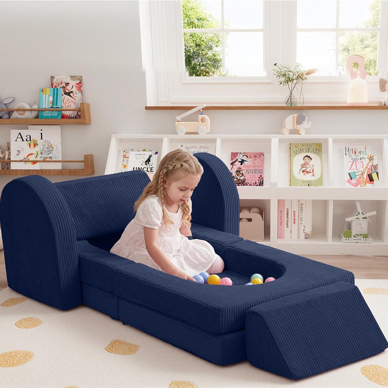 10-Piece Kids Play Sofa Modular Glow Couch Dinosaur