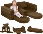 10-Piece Kids Play Sofa Modular Glow Couch Dinosaur