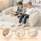 10-Piece Kids Play Sofa Modular Glow Couch Dinosaur