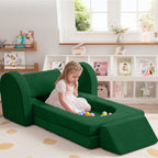 10-Piece Kids Play Sofa Modular Glow Couch Dinosaur